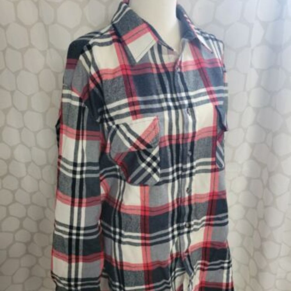VTG! Northwest Territory Mens Plaid Flannel Button Shirt Size XL Multicolor!